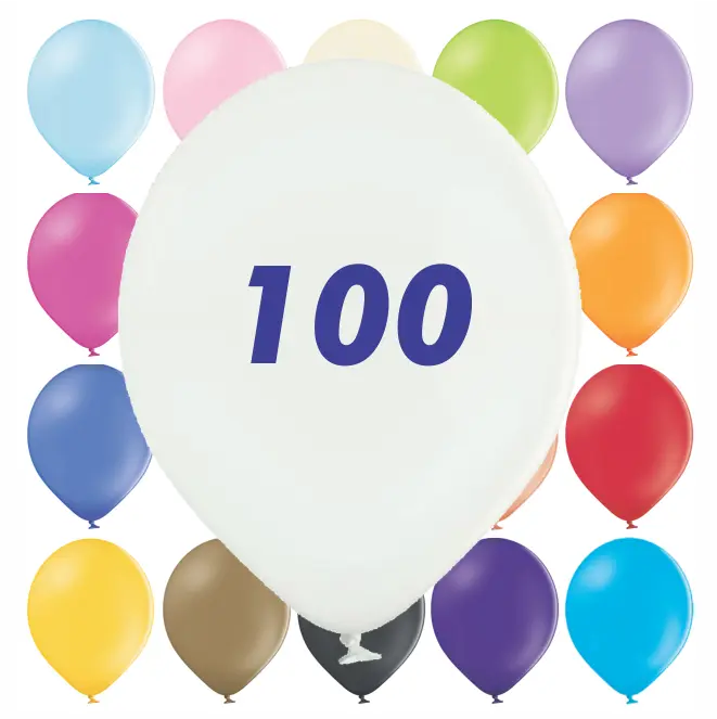 100 Ballons Standard - impression 1 couleur