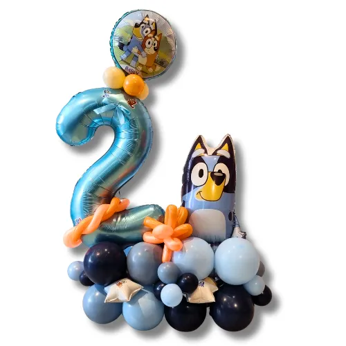 Montage Fun Bluey + chiffre