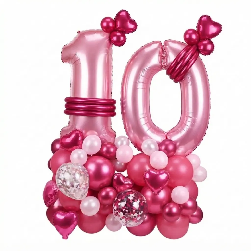 Montage organique 2 chiffres roses (10)