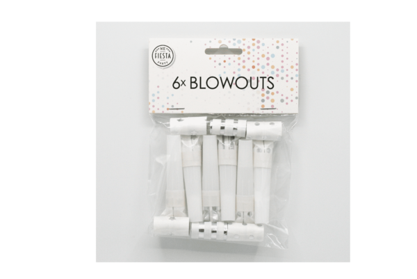 6 Blow outs argent