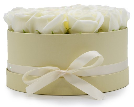 Box fleurs crèmes