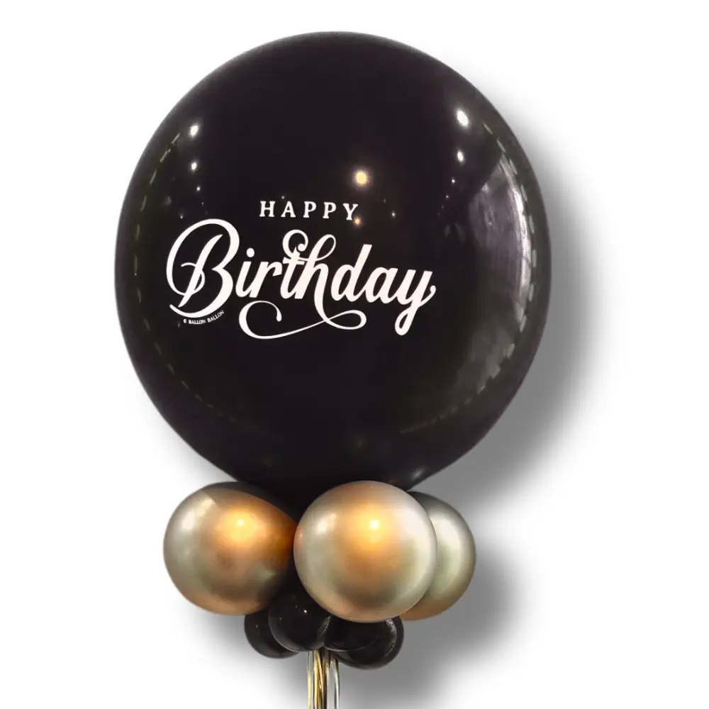 Ballon Géant anniversaire noir