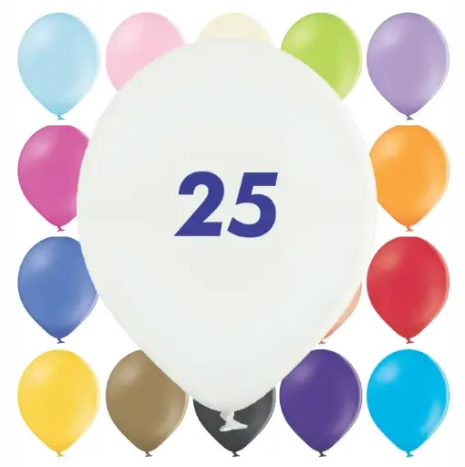 25 Ballons Standard - impression 1 couleur