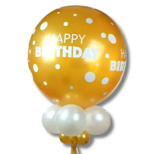 Ballon Géant anniversaire doré