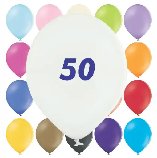 50 Ballons Standard - impression 1 couleur 