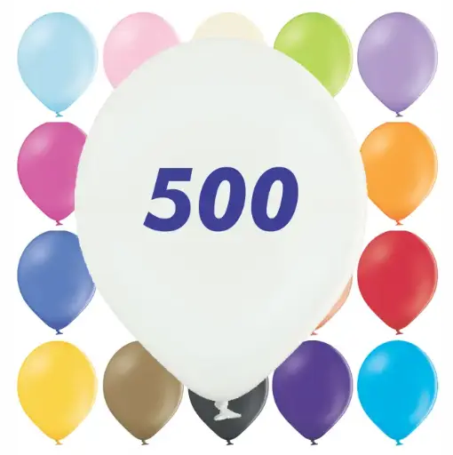 500 Ballons Standard - impression 1 couleur
